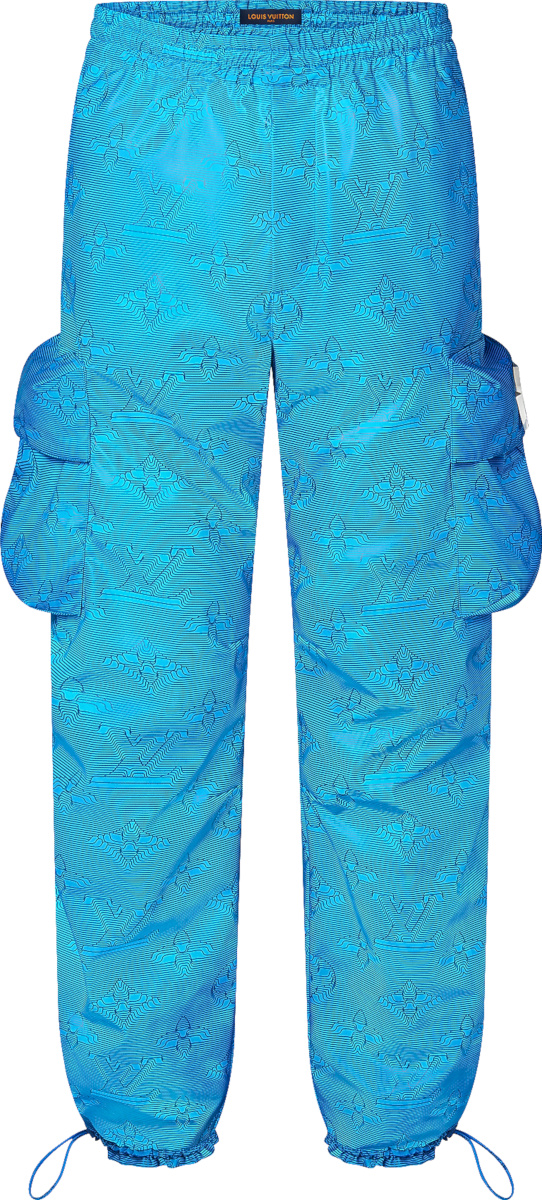 Louis Vuitton Blue '2054 Monogram' Cargo Pants