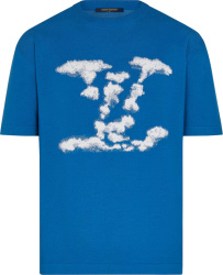 Blue 'LV Cloud' T-Shirt
