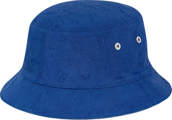Louis Vuitton Blue Ink Watercolor Monogram Bucket Hat