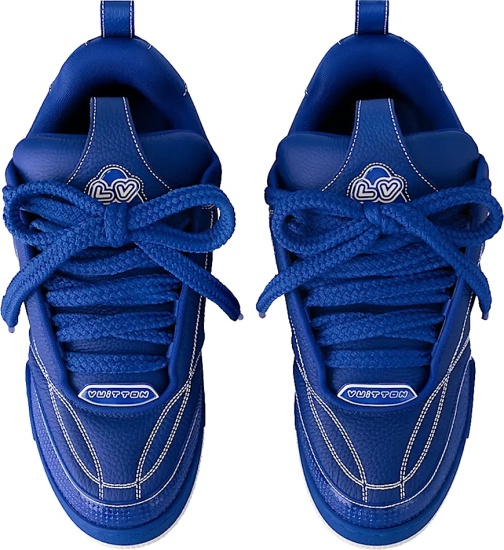 Louis Vuitton Blue Lv Skate Sneakers