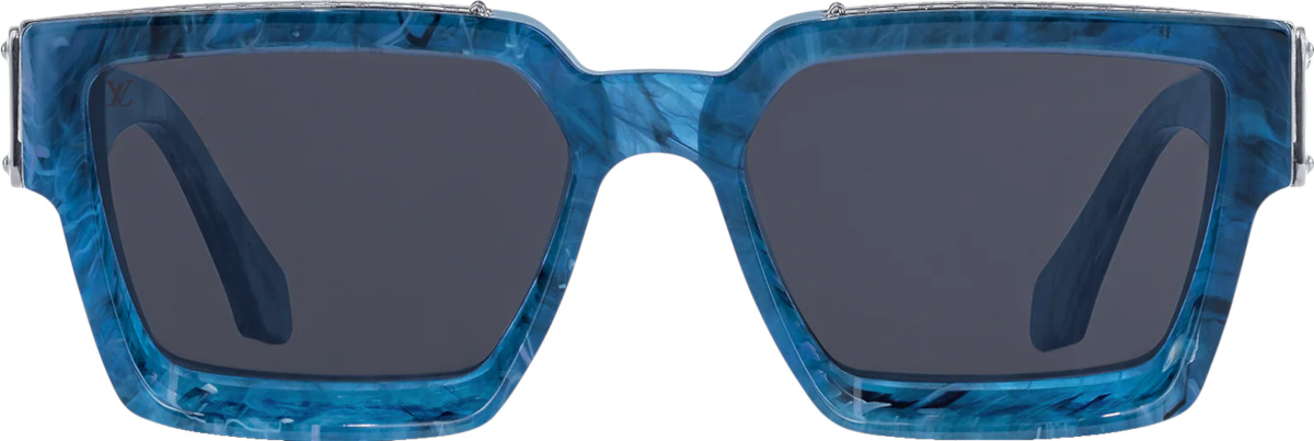 LOUIS VUITTON Acetate 1.1 Millionaires Z1359W Sunglasses Blue