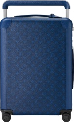 Louis Vuitton Blue Monogram Horizon 55 Rolling Suitcase Luggage