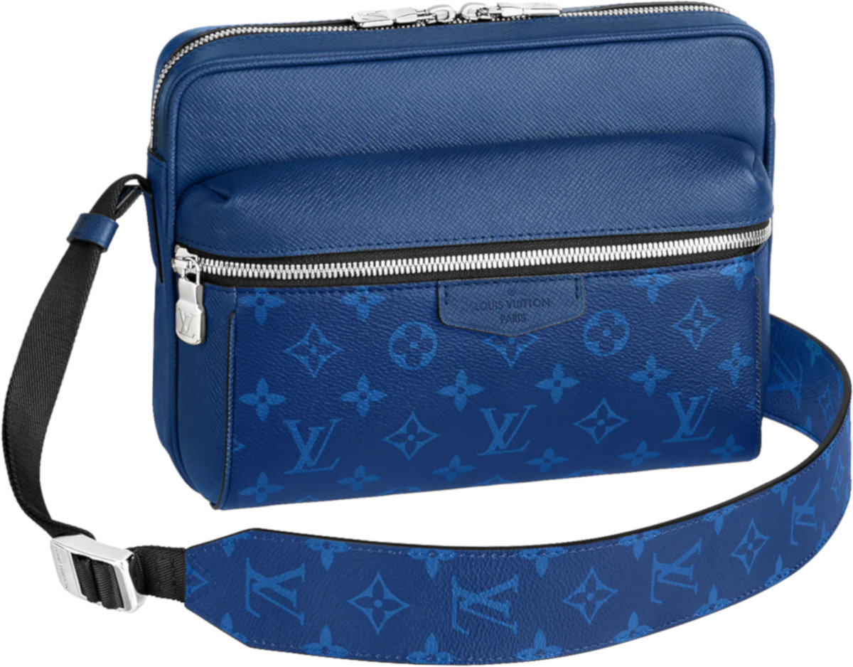 Louis Vuitton Blue 'Outdoor' Messenger Bag | INC STYLE