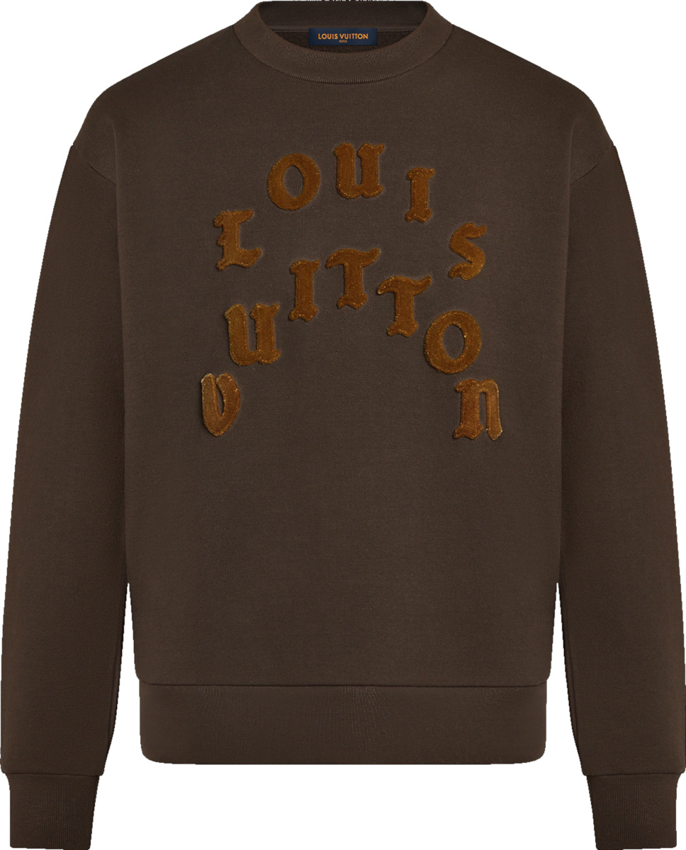 Louis Vuitton Brown Tuffetage-Logo Sweatshirt
