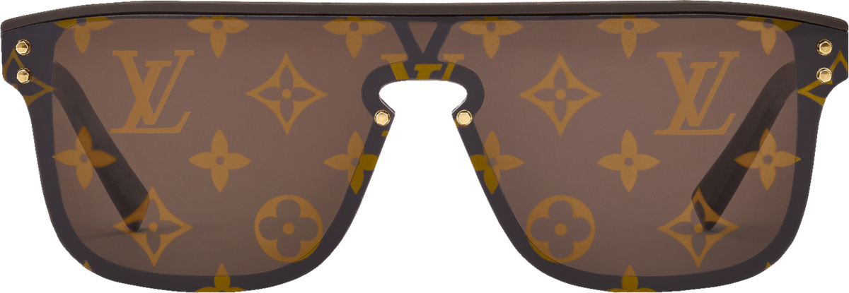 Louis Vuitton Brown Monogram Lens 'Waimea' Sunglasses