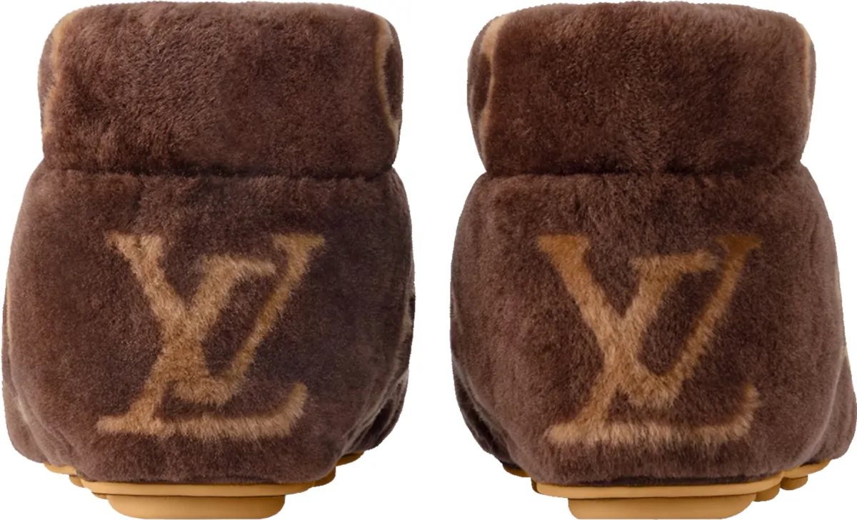 Louis Vuitton Brown Shearling Bearfoot Boots