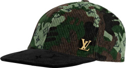 Green Camouflage Corduroy Hat