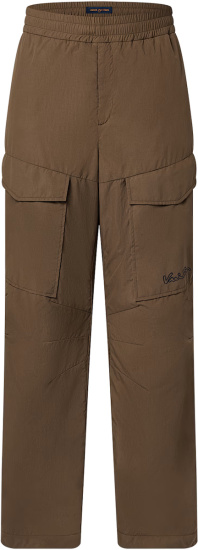 Louis Vuitton Dark Brown Technical Cargo Pants 1afas4