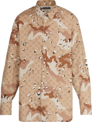 Louis Vuitton Desert Camo Monogram Jacquard Shirt