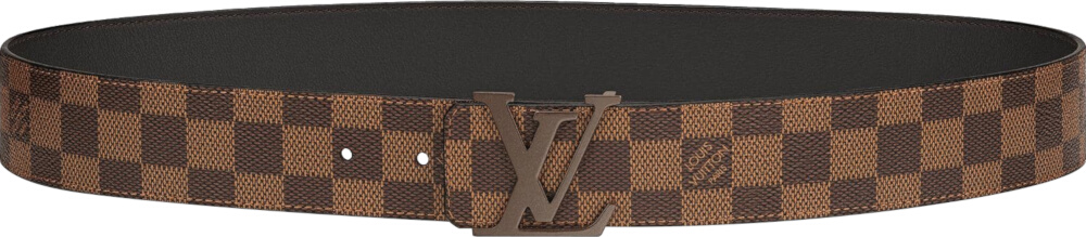 Louis Vuitton Brown Damier 'LV Initiales' Belt | INC STYLE