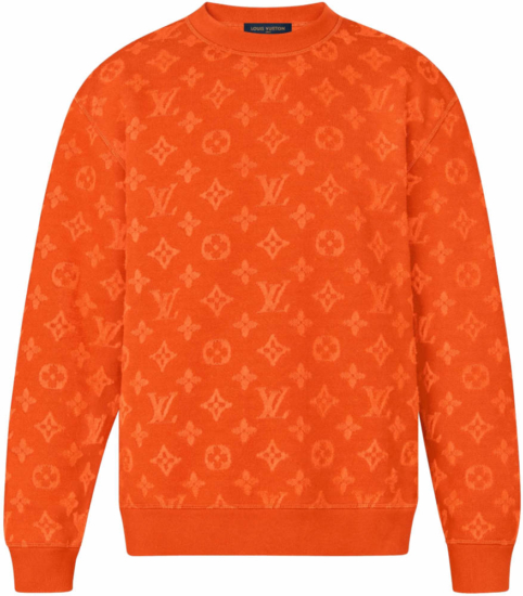 Louis Vuitton Orange Monogram Sweatshirt