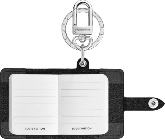 Louis Vuitton Graphite Damier Mini Notebook Key Charm