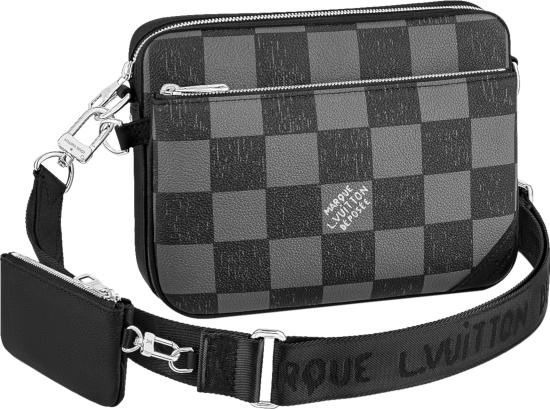 Louis Vuitton Graphite Damier Trio Messenger Bag