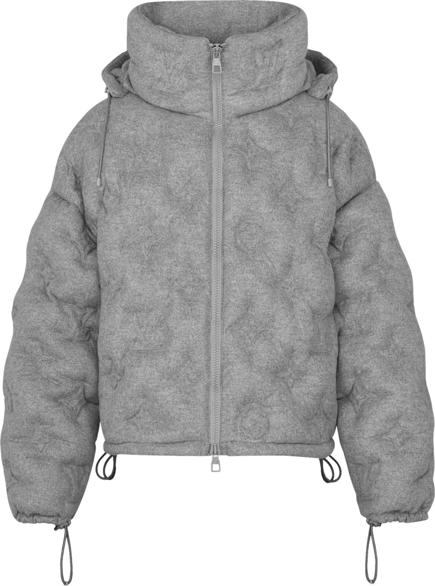 Louis Vuitton Grey Monogram Boyhood Puffer Jacket of DaBaby in the