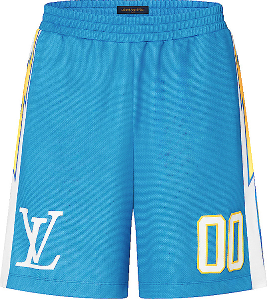 21 Savage Wearing a Louis Vuitton x NBA Shirt & Shorts With Jordan