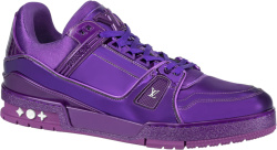 Louis Vuitton Metallic Purple Lv Trainer Sneakers