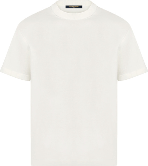 Louis Vuitton Milk White Inside Out T Shirt 1a5w66