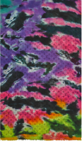 Louis Vuitton Tie-Dye Monogram 'RGB' Scarf | INC STYLE