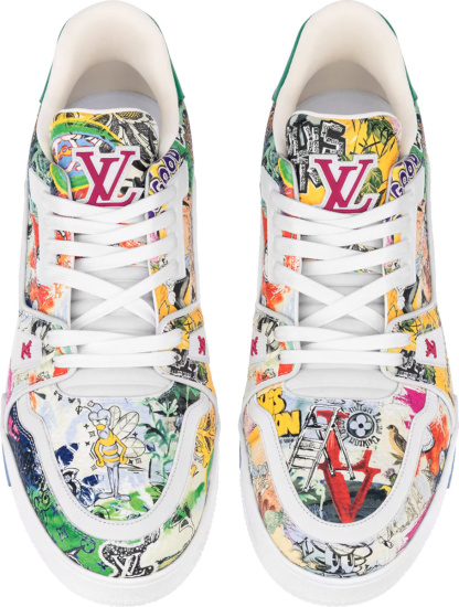 Louis Vuitton Multicolor Comic 'LV Trainer' Sneakers