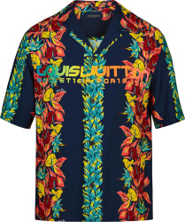Louis Vuitton Navy And Multicolor Floral Hawaiian Shirt