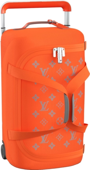 Louis Vuitton Orange Monogram 'Horizon 55' Rolling Duffle Bag
