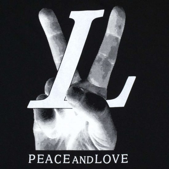 Landskab undskylde tirsdag Louis Vuitton Black 'Peace & Love' T-Shirt | Incorporated Style