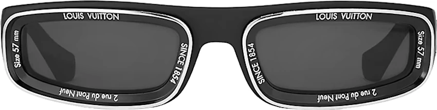 Louis Vuitton Pharrell Black Narrow Sunglasses