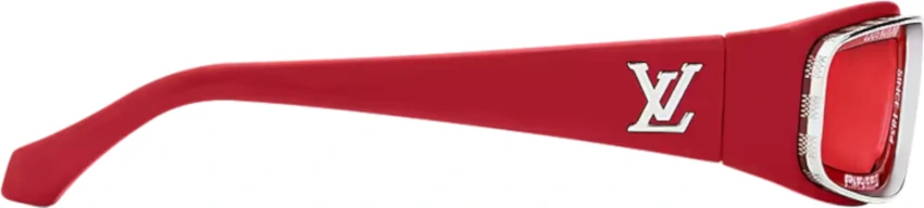 Louis Vuitton Pharrell Red Wide Narrow Sunglasses
