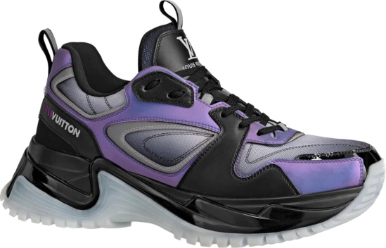 Louis Vuitton Purple Black Run Away Pulse Sneakers
