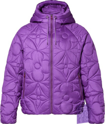 Louis Vuitton Purple Lvse Monogram Quilted Jacket 1a9fup