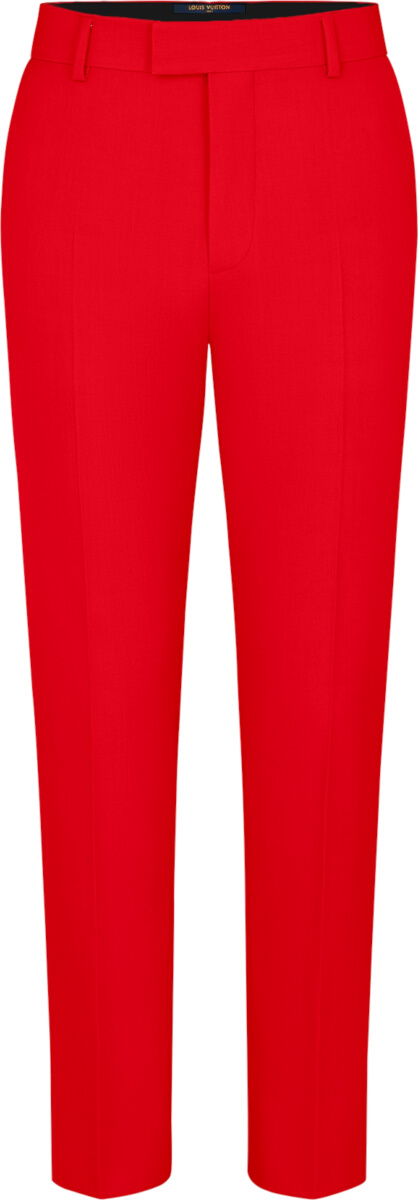 Louis Vuitton Red 'Cigaret' Pants | Incorporated Style