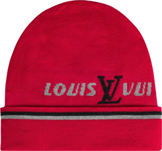 Louis Vuitton Red Forward Beanie