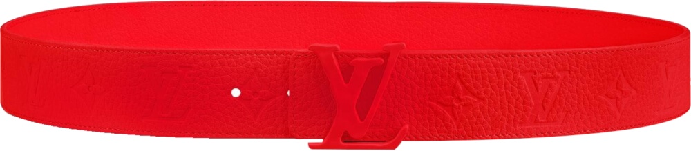 Leather belt Louis Vuitton Red size Not specified International in Leather  - 25501677