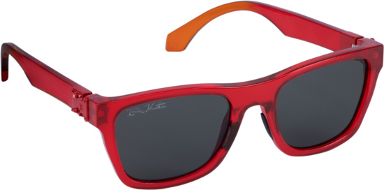 Louis Vuitton Red Rainbow Square Sunglasses