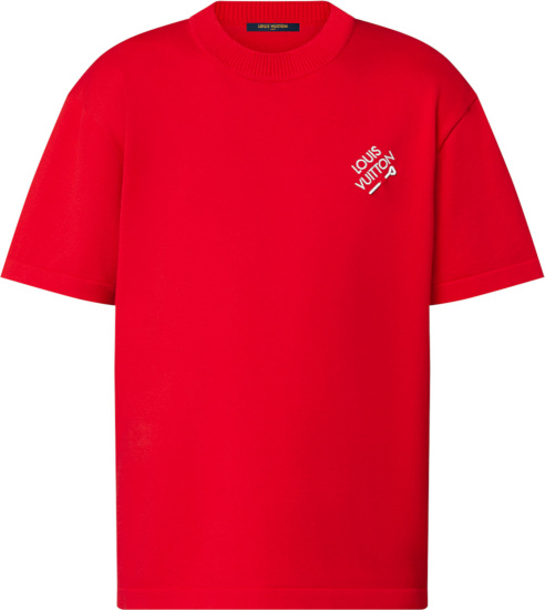 Louis Vuitton Supreme Red Logo T-Shirt • Kybershop
