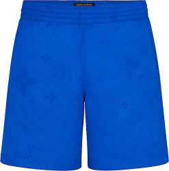 Louis Vuitton Royal Blue Signature Monogram Swim Shorts 1a7y0t