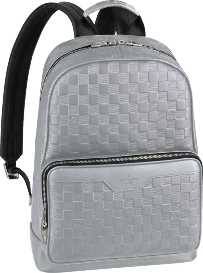 Louis Vuitton Silver Damier Leather Campus Backpack N40096