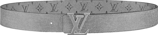 Louis Vuitton Silver Monogram Lv Initials Belt