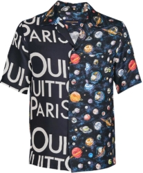Louis Vuitton Split Logo Print And Space Shirt