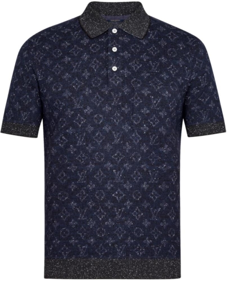 Polo shirt Louis Vuitton Navy size XL International in Cotton - 28824776
