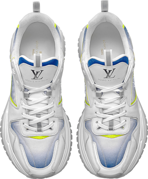 Louis Vuitton White Blue Gradient Run Away Pulse Sneakers