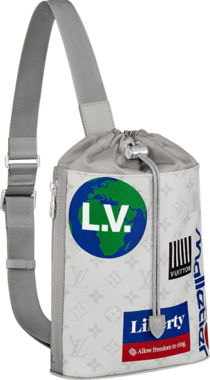 Louis Vuitton White Chalk Sling Bag