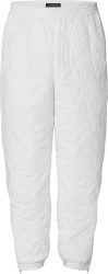 Louis Vuitton White Flower Monogram Quilted Pants 1a9fs9