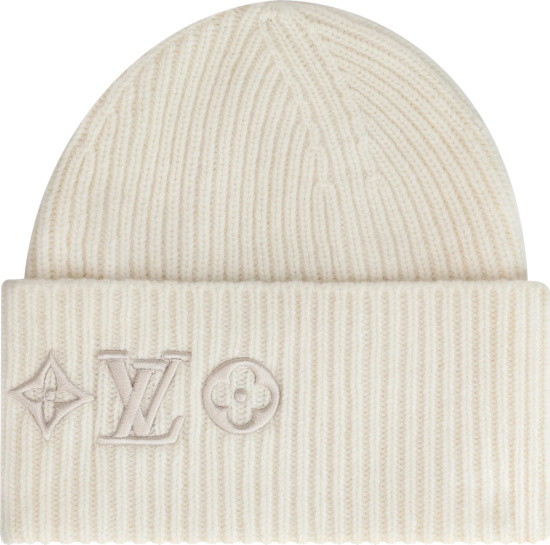 Louis Vuitton LV Beanie, White, * Inventory Confirmation Required
