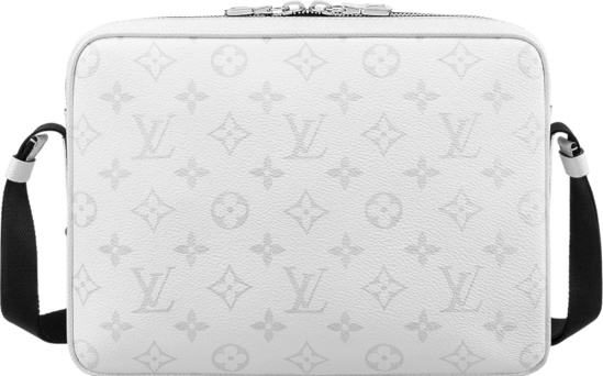 Louis Vuitton White Monogram Canvas And Leather Messenger Bag