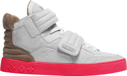 Louis Vuitton X Kanye West Grey And Pik Sole High Top Sneakers