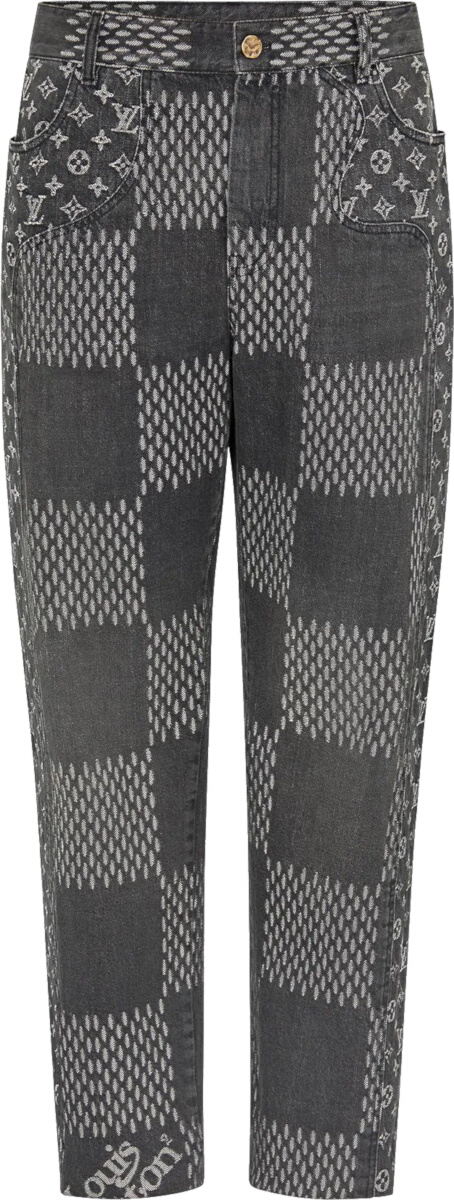 Vuitton x Black Giant Damier Jeans | Incorporated Style