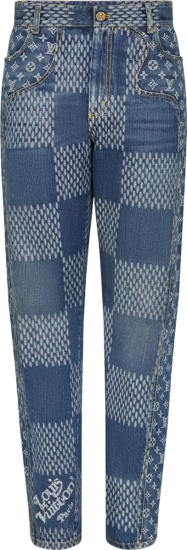 Louis Vuitton, Jeans, Louis Vuitton Lv X Nigo Patchwork Blue Jeans