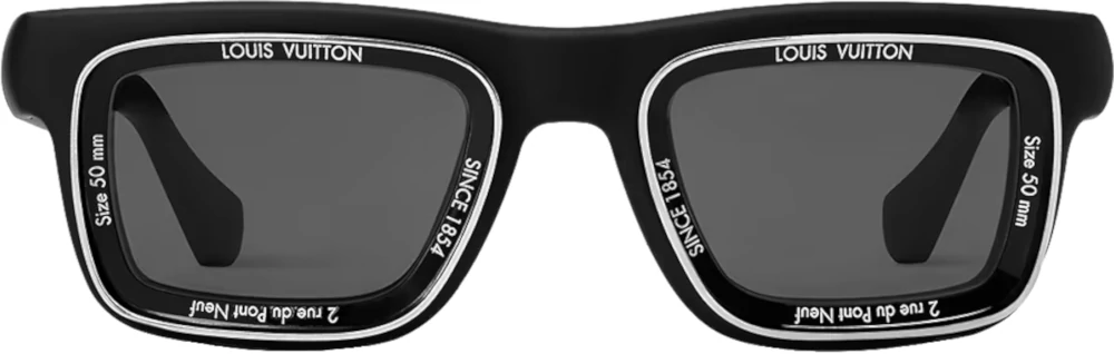 Louis Vuitton X Pharrell Black Square Sunglasses