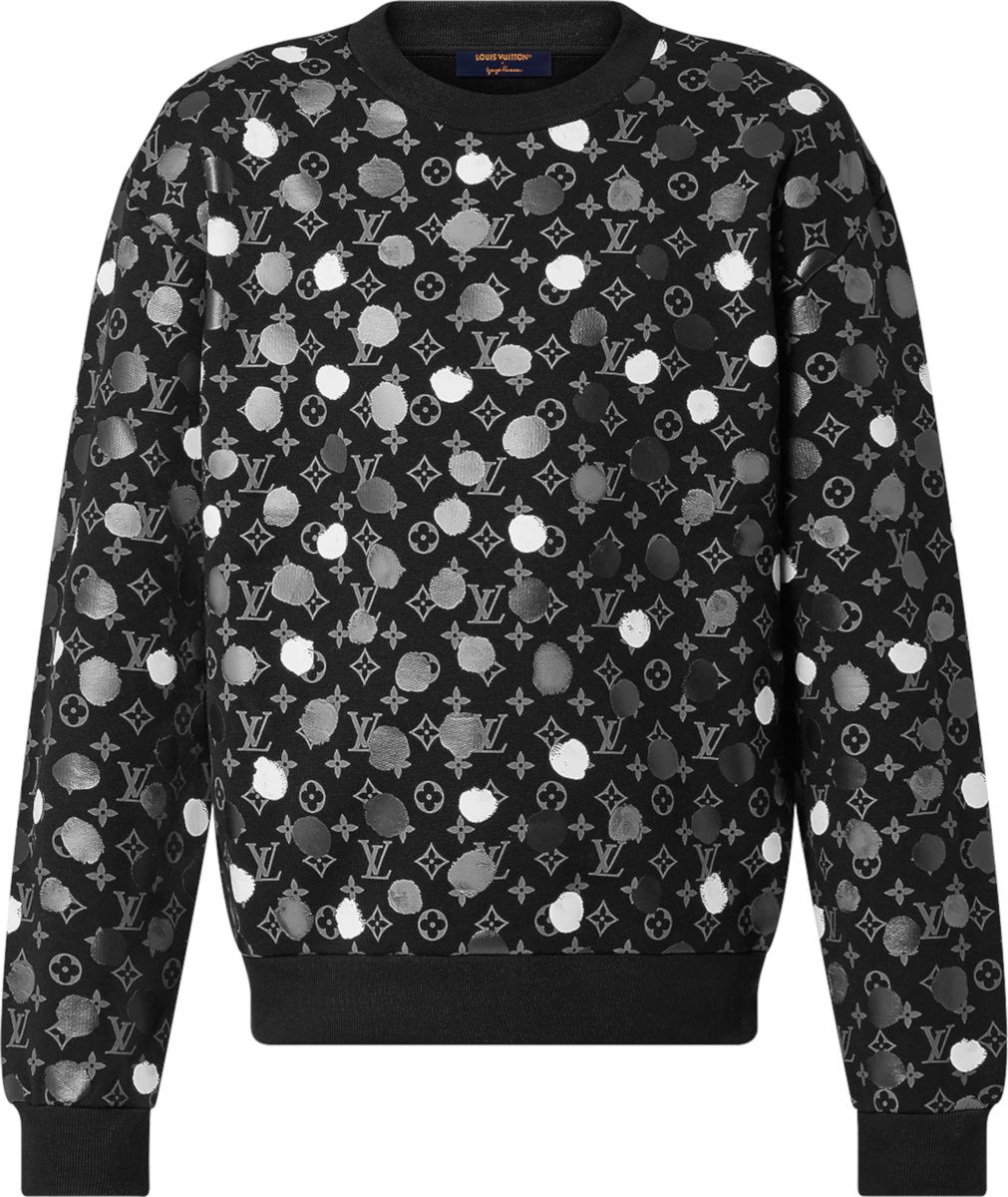 Louis Vuitton x YK Black Painted Dots Sweatshirt | INC STYLE Louis Vuitton x YK Black Painted Dots Sweatshirt | INC STYLE